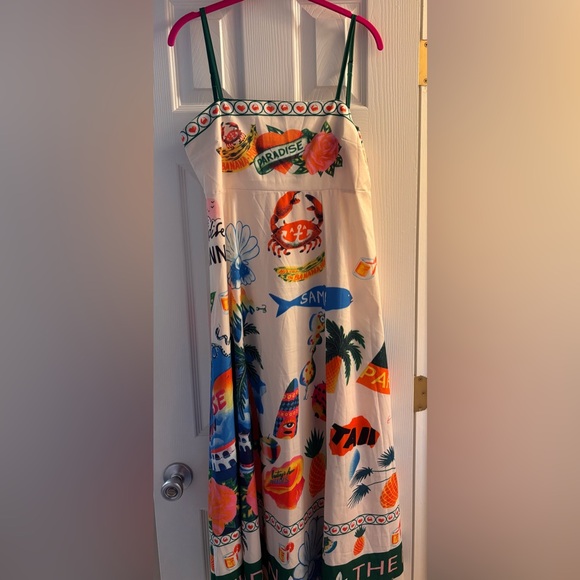 Tropical Print Maxi Dress - Picture 3 of 7